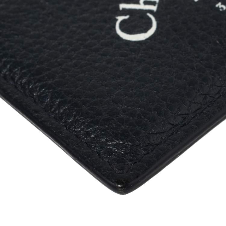 Pre Owned Dior Blue Leather Card Holder