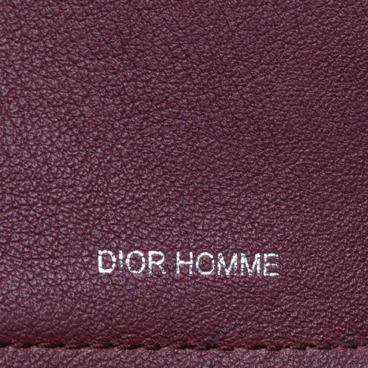Pre Owned Dior Blue Leather Long Wallet