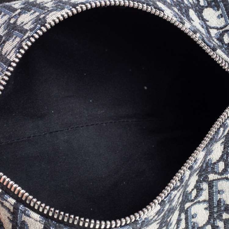Pre Owned Dior Beige/Black Oblique Jacquard Roller Messenger Bag