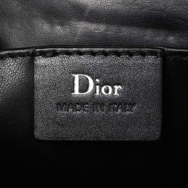 Pre Owned Dior Black Leather Small Briefcase