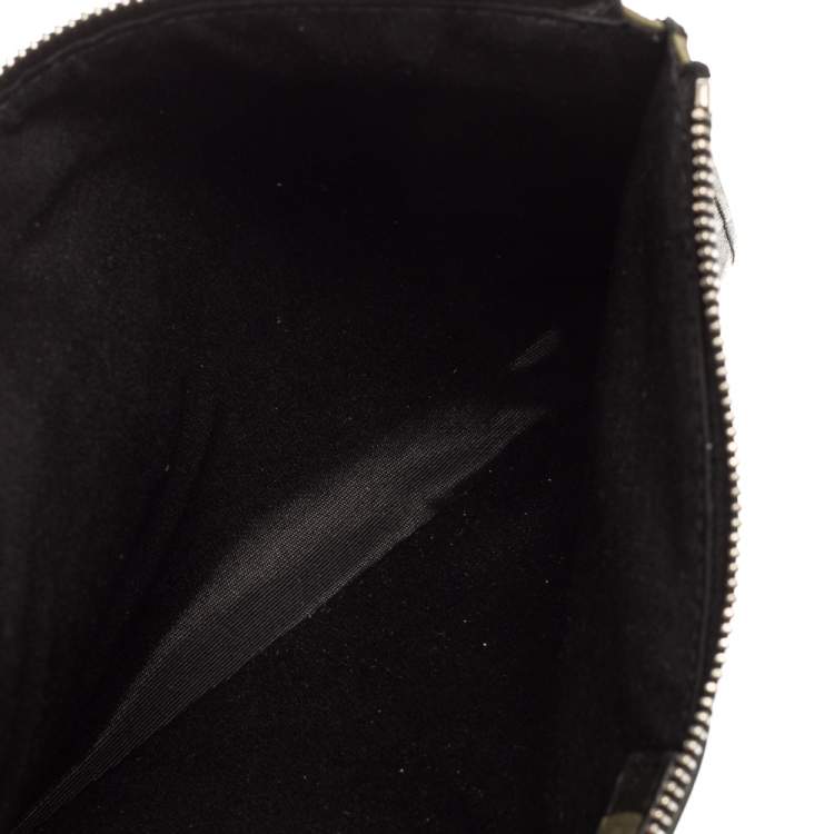 Pre Owned Dior Homme By Kris Van Camouflage Leather Zip Pouch