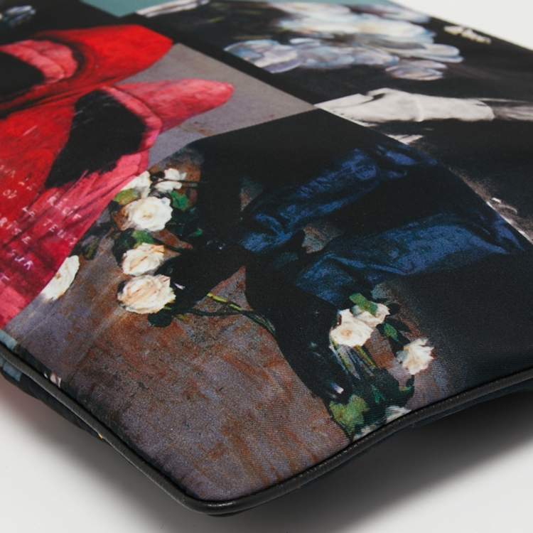 Pre Owned Dior Multicolor Printed Nylon and Leather Document Holder