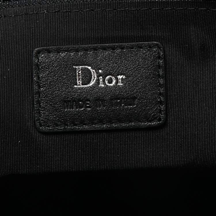 Pre Owned Dior Multicolor Printed Nylon and Leather Document Holder
