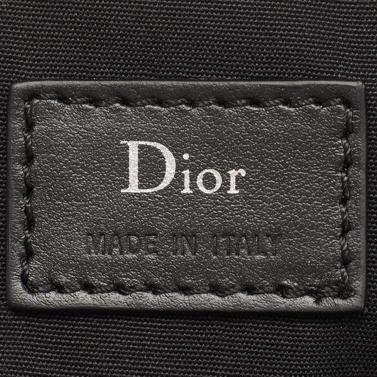 Pre Owned Dior Tribal Printed Nylon Zip Around Pouch