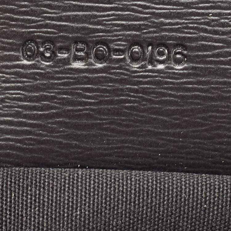 Pre Owned Dior Black Oblique Coated Canvas and Leather Zip Pouch