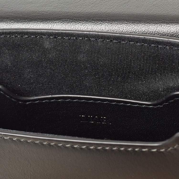 Pre Owned Dior Black Leather Vertical Pouch Bag