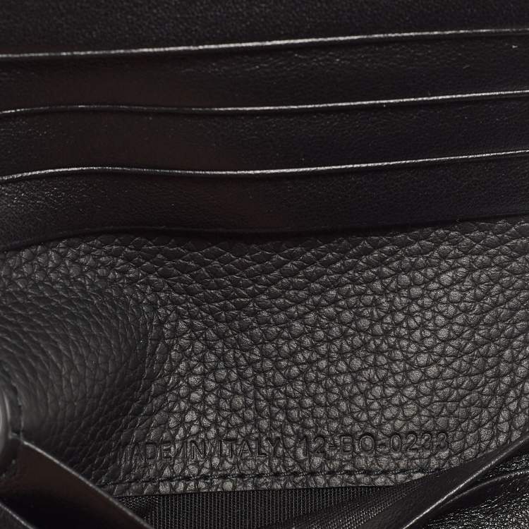 Pre Owned Dior Black Oblique Jacquard Bifold Wallet
