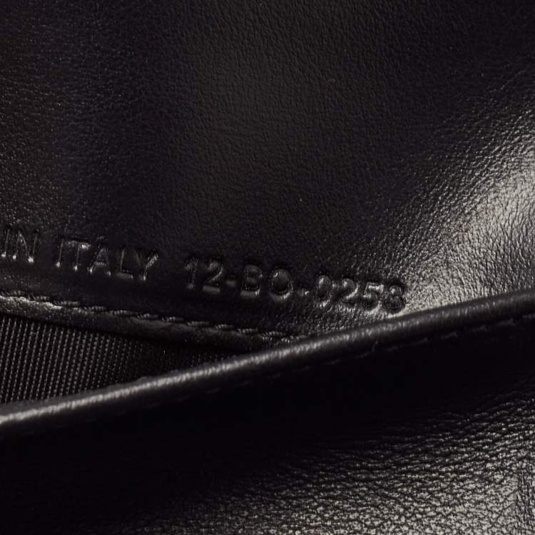 Pre Owned Dior Black Oblique Galaxy Leather Bifold Card Holder