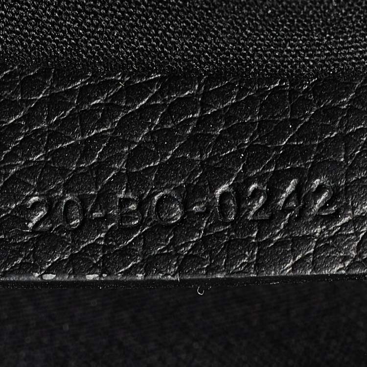 Pre Owned Dior Black Leather Lingot Briefcase Bag