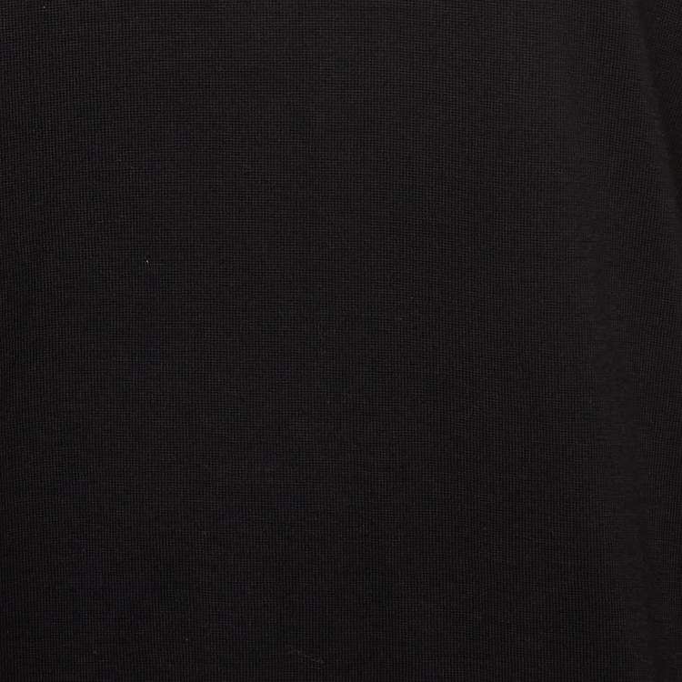 Pre Owned Dior Black Wool Knit Full Sleeves T-Shirt L