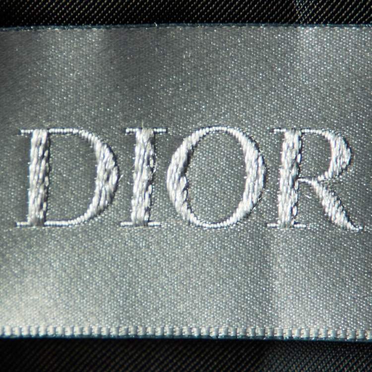 Pre Owned Dior Homme Black Wool Lapel Detail Tailored Blazer L