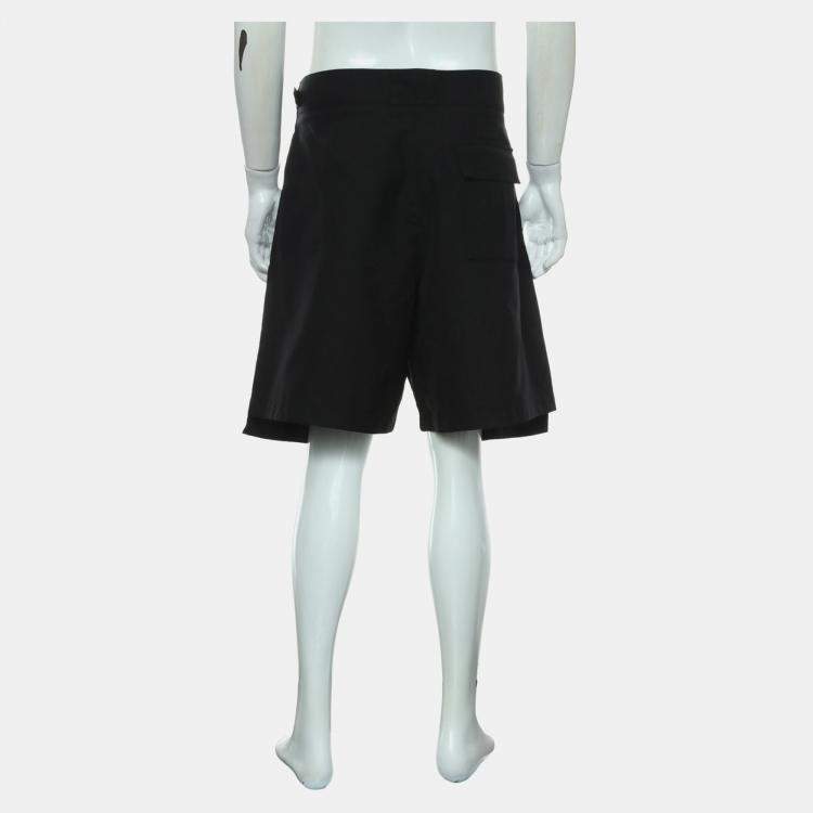 Pre Owned Dior Black Cotton Bermuda Shorts XL