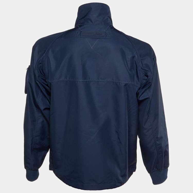 Pre Owned Dior Homme Navy Blue Synthetic Jumper S