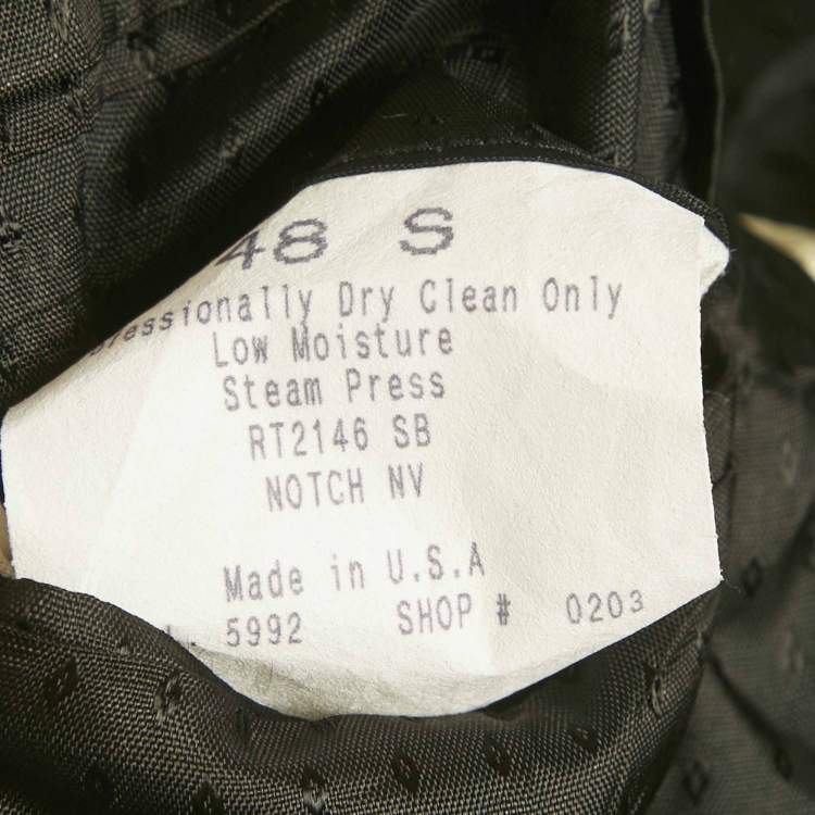 Pre Owned Christian Dior Vintage Black Wool Tailored Blazer 4XL