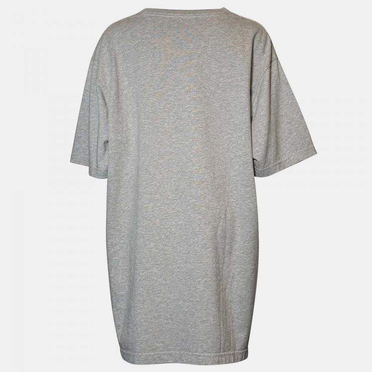Pre Owned Dior Couture Grey Embroidery T-Shirt XL