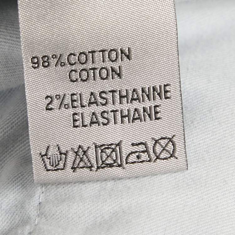 Pre Owned Dior Velvet Logo Embroidered Slim Fit Jeans M Waist 32 "