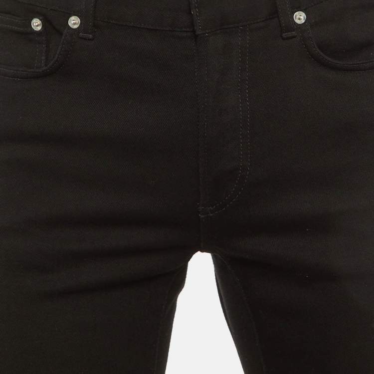 Pre Owned بنطلون ديور هوم جينز دنيم أسود ضيق مقاس الخصر 33 بوصة