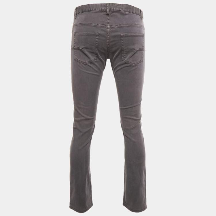 Pre Owned Dior Homme Grey Washed Denim Jeans L Waist 34" 