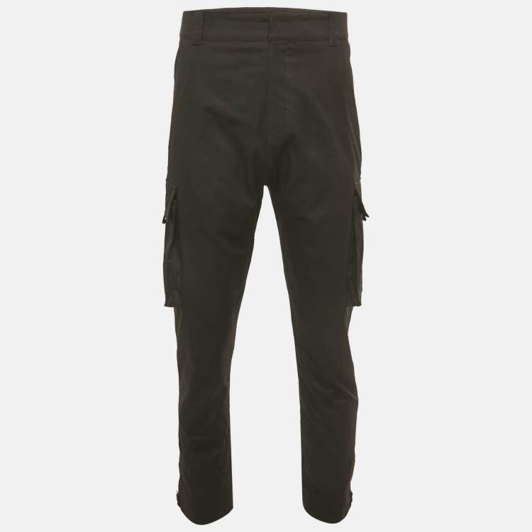 مملوكة مسبقًا Dior Homme Black Cotton Cargo Pants M