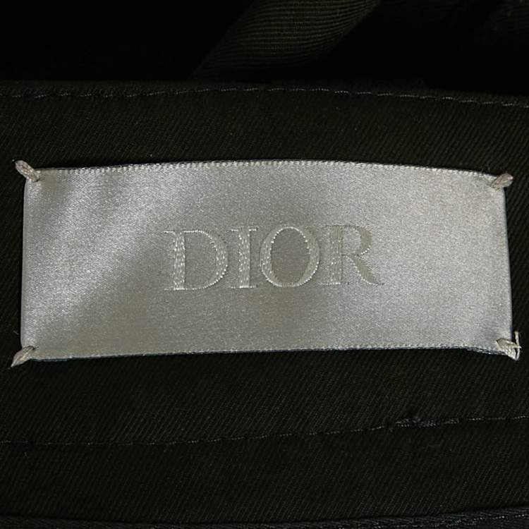 مملوكة مسبقًا Dior Homme Black Cotton Cargo Pants M