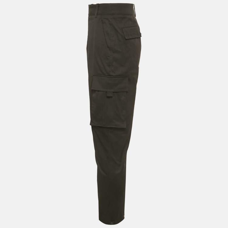 مملوكة مسبقًا Dior Homme Black Cotton Cargo Pants M