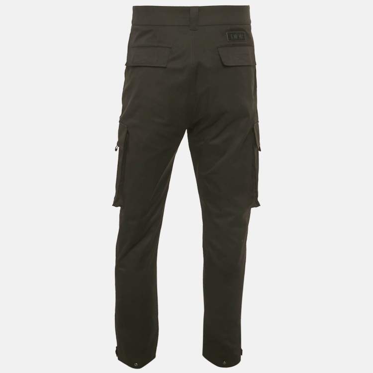 مملوكة مسبقًا Dior Homme Black Cotton Cargo Pants M