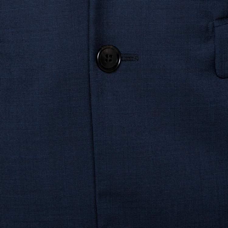 Pre Owned Dior Navy Blue Wool Tailored Suit XS 