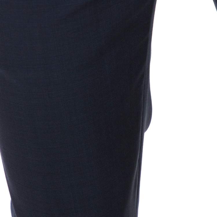 Pre Owned Dior Navy Blue Wool Tailored Suit XS 