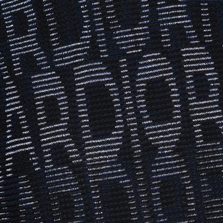 Pre Owned Dior Homme Black Hardior Patterned Jacquard Wool Blend Pullover L