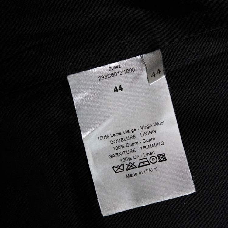 Pre Owned Dior Black Wool Hooded Vest XS