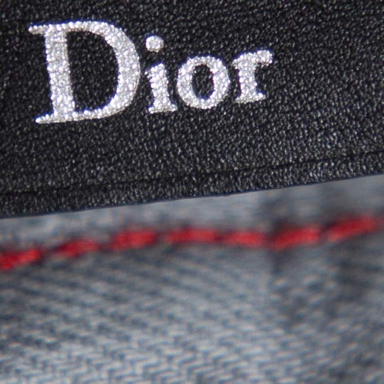 Pre Owned Dior Light Grey Denim Straight Leg Jeans M