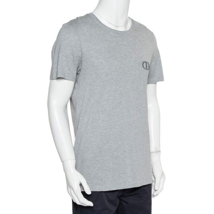 Dior Homme Grey Cotton Logo T-Shirt L Dior | TLC