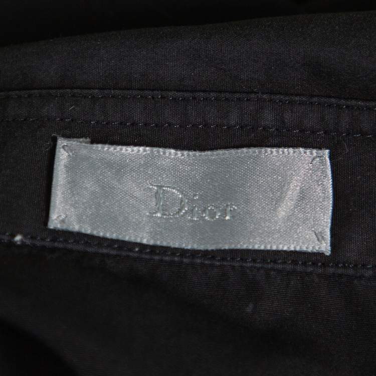Pre Owned Dior Homme Black Cotton Button Front Shirt XXL
