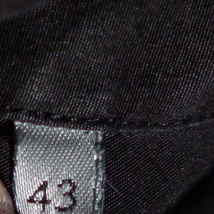 Pre Owned Dior Homme Black Cotton Button Front Shirt XXL