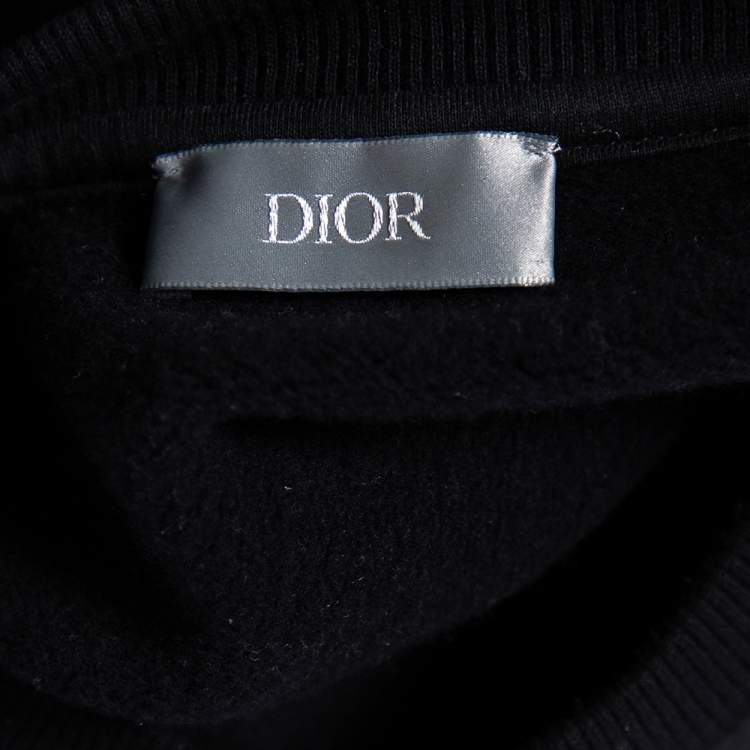 Pre Owned Dior Black Knit Dior Et Moi Embellished  Crew Neck Sweatshirt XL