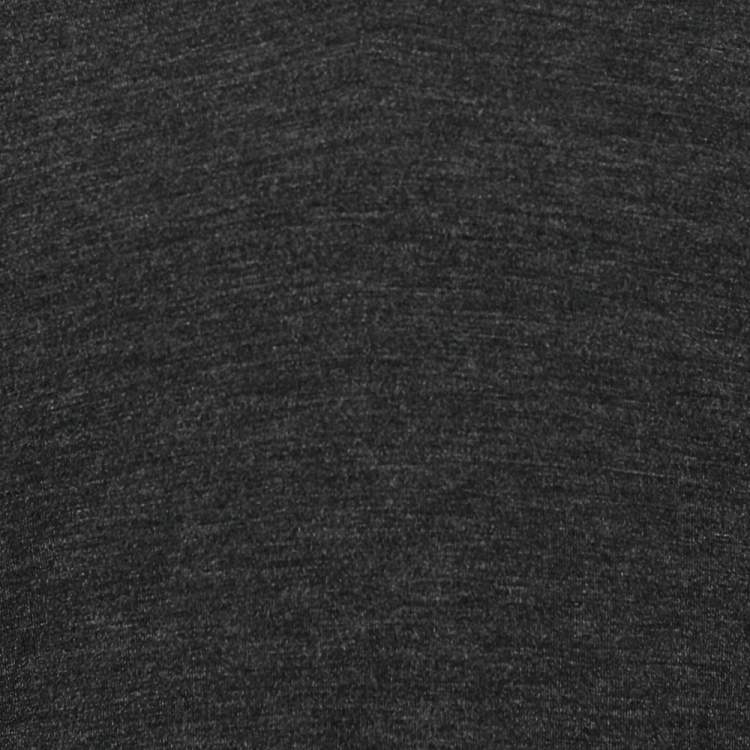 Pre Owned Dior Homme Grey Wool Knit V-Neck Sweater L