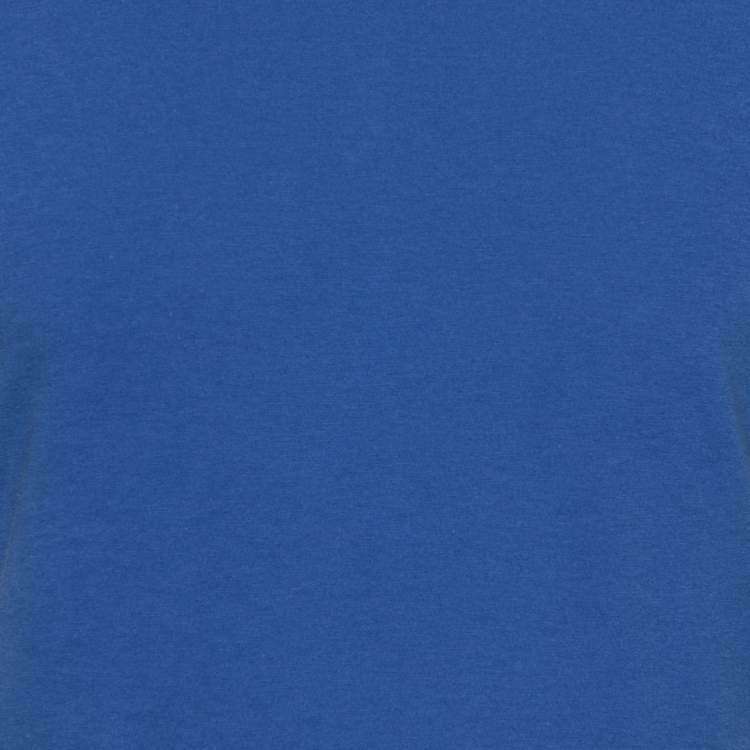 Pre Owned Dior Blue Cotton Crew Neck Short Sleeve T-Shirt XS