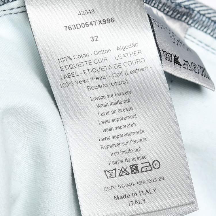 Pre Owned Dior Blue Denim Jeans M