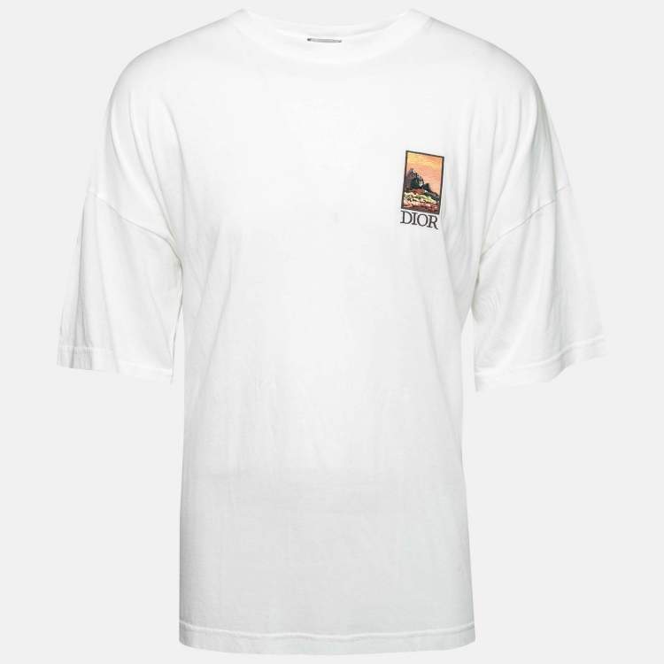 LOUIS VUITTON Graphic T-shirt Size L Black Authentic Men Used from Japan