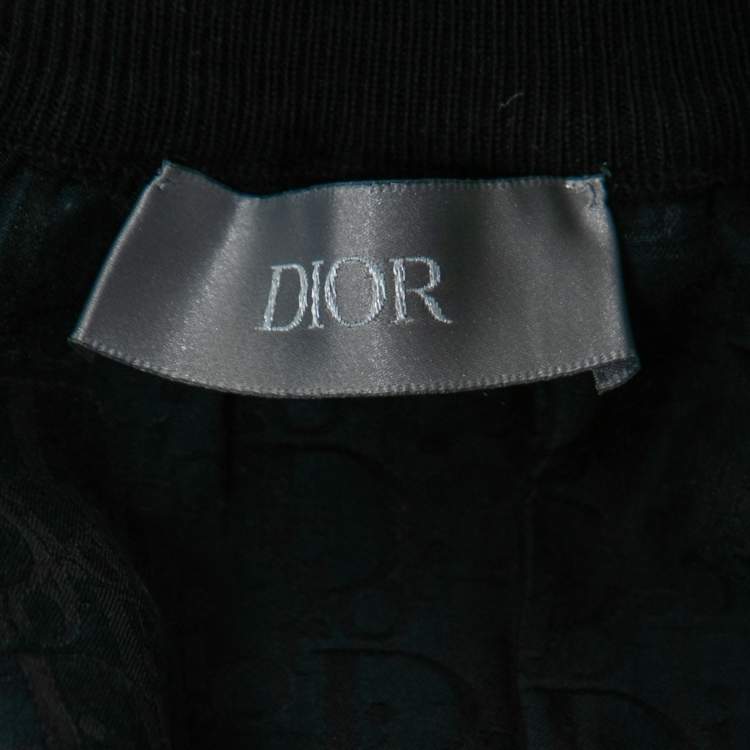 مملوكة مسبقًا Dior Navy Blue Cotton Crewneck T-Shirt M