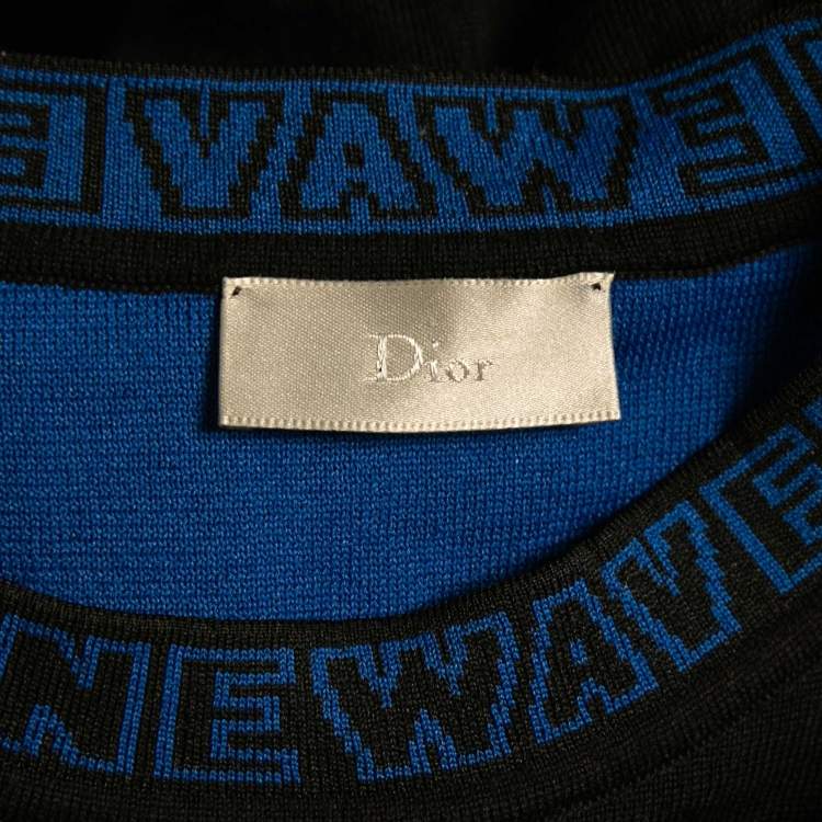 Pre Owned Dior Homme Black Newave Wool Knit Jumper S
