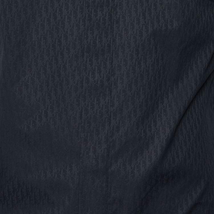 Pre Owned Dior Homme Black Cotton Button Front Shirt S