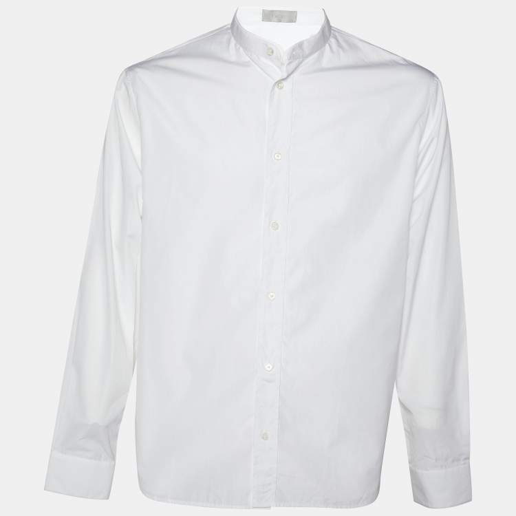 Dior Homme White Double Layered Cotton Button Front Shirt M Dior | The ...