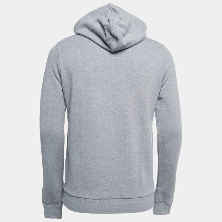 Dior Grey Cotton Patch Detail Hoodie L Dior TLC