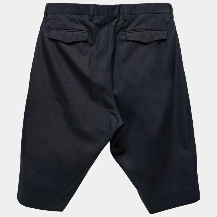 Pre Owned Dior Navy Blue Cotton Shorts S