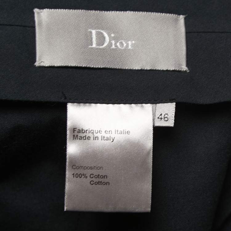 Pre Owned Dior Navy Blue Cotton Shorts S