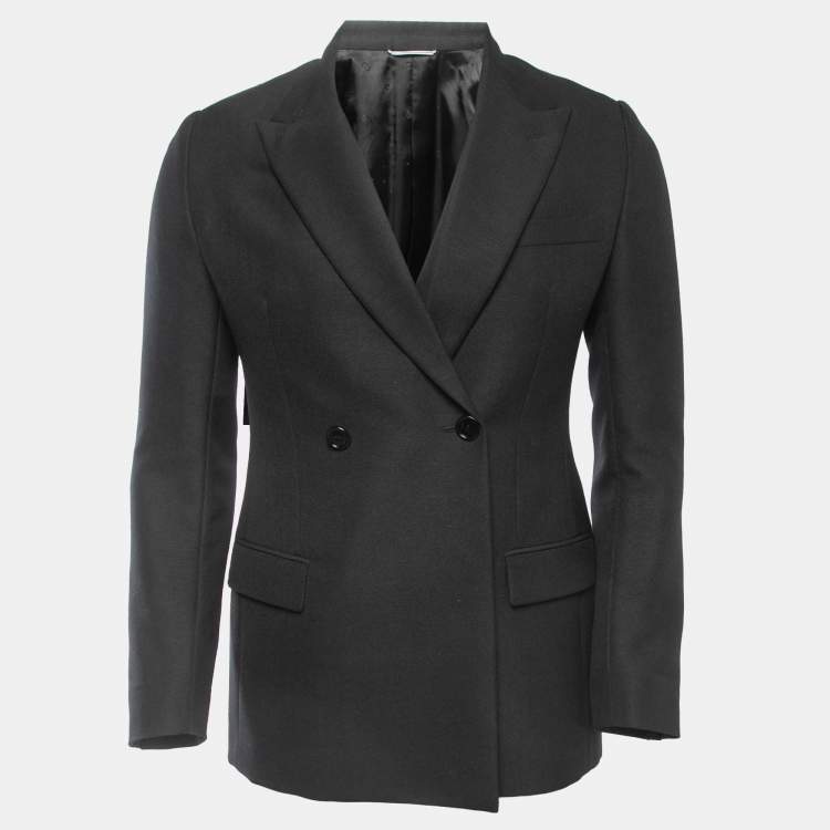 Dior Black Wool Blend Double Breasted Blazer XS Dior | The Luxury Closet