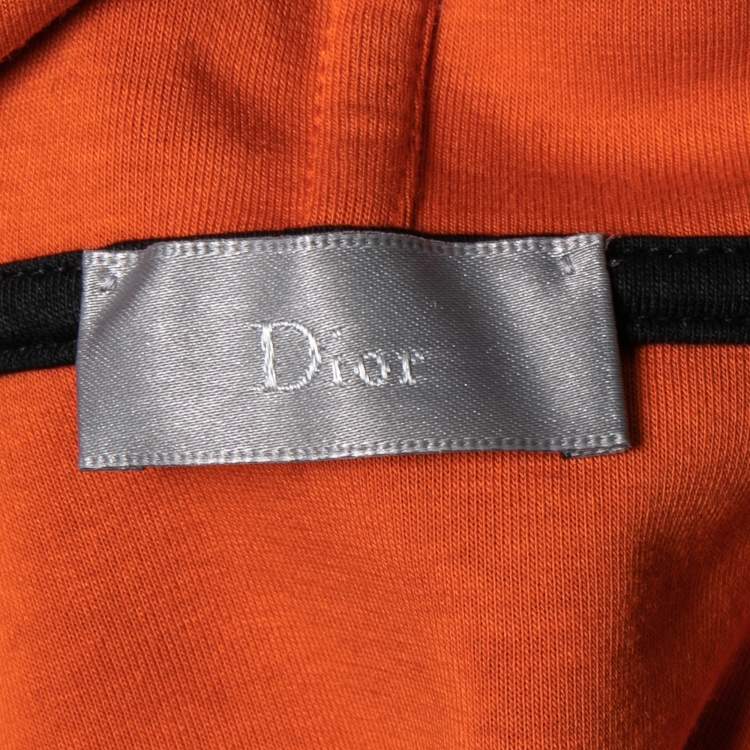 Pre Owned Dior Black Hardior Print Cotton Hoodie M