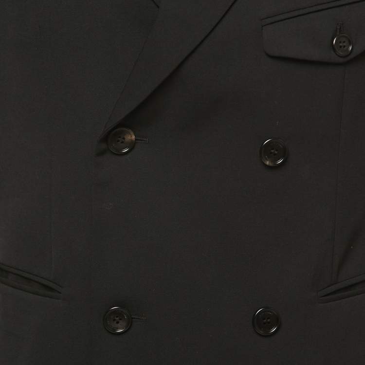 Pre Owned Dior Black Wool Double Breasted Blazer M