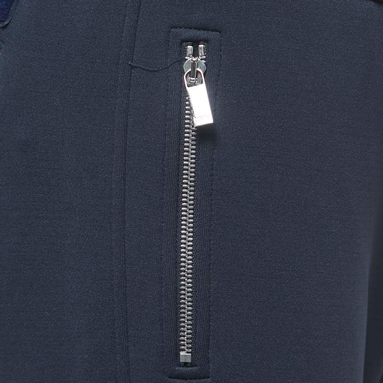 Pre Owned Dior Navy Blue Jersey Jogger Pants M